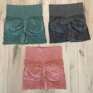 THREE PACK GYM SHORTS